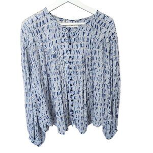 Isabel Marant Etoile Sorionea Batik Balloon Sleeve Blouse size 6 Reposh.
